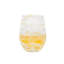 Puro Marbled Stemless Wine Glass