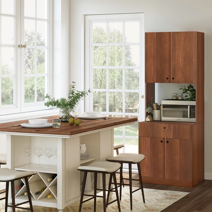 Ebern Designs Reshma 71'' Kitchen Pantry & Reviews | Wayfair