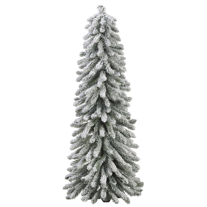 4'' Snow Flocked Evergreen Tree