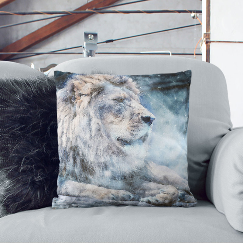 Square Throw Cushion, 40cm H x 40cm W x 15cm D, Stone