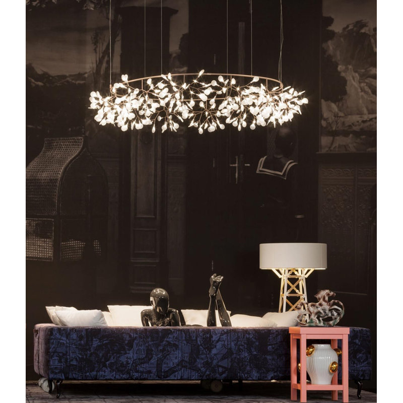 Heracleum III The Big O LED Chandelier, Copper, 82.6 inches, 10 meters