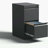 2 Drawer Metal Vertical File Cabinet with Lock Office Home Steel Vertical File Cabinet-1683809444