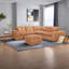Canapé modulaire confortable, canapé modulaire orange, conception de salon moderne