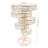 31.5''W Wedding Gold Crystal Flower Stand