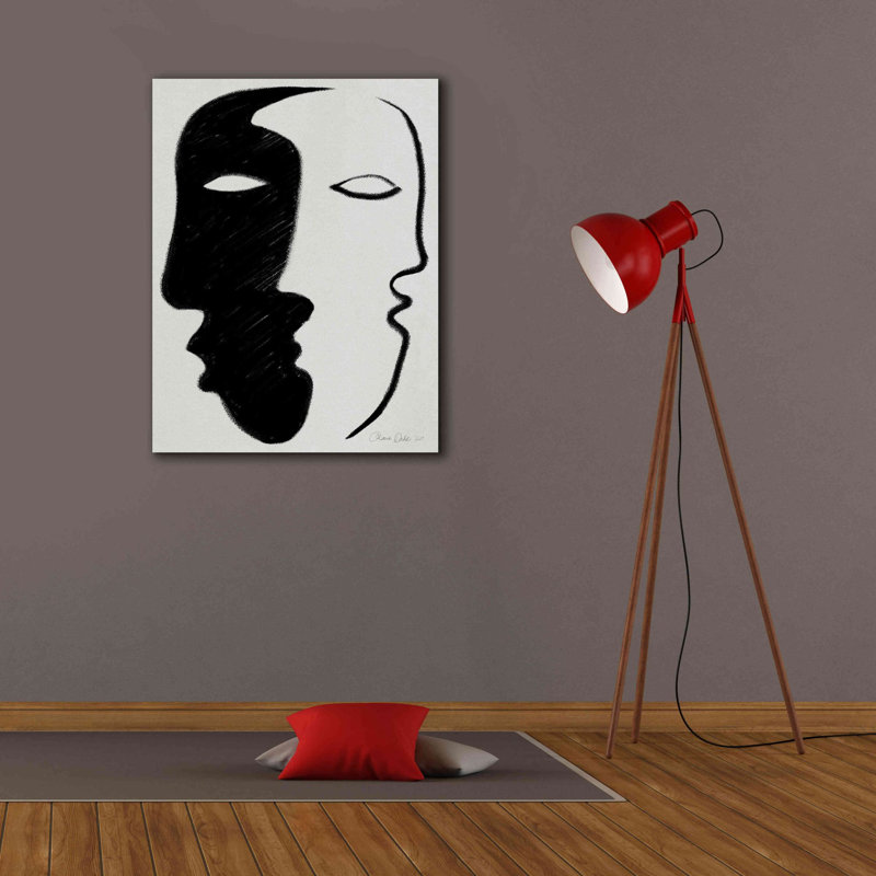 «Paun Face to Face» par Design Fabrikken, reproduction sur toile tendue, H 34 po x l 26 po x P 1,5 po