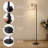 71'' Arched/Arc Rattan Floor Lamp