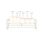 Ensemble de 2 coussins décoratifs en coton noir / blanc usé / décoloré-123250539