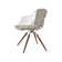 Zebra Swivel Armchair in Chrome