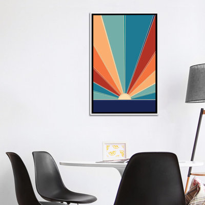 Retro Summer Sun Glam I - Wall Art Print - Framed Canvas