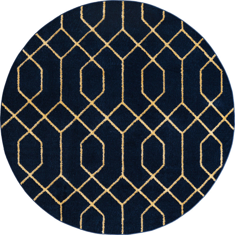 Tapis contemporain Corando, Rond 3 pi 3 po