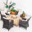 Arrika 4-Person Patio Conversation Set With Cushions