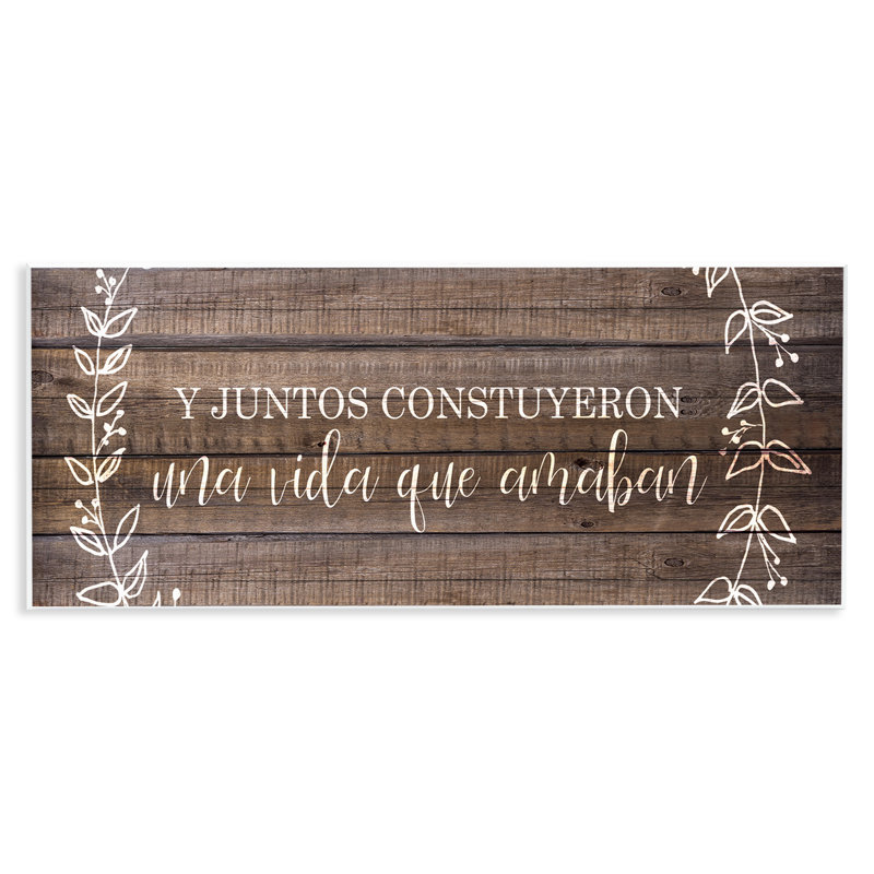 Rustic Together We Construit, art mural espagnol par Kim Allen