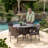 Aonghas 4 - Person Wicker Patio Dining Set with Round Table