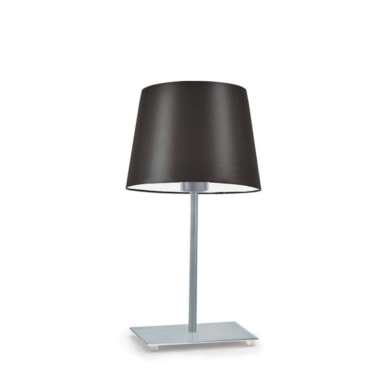 Asaun Metal Table Lamp, Brown, Silver
