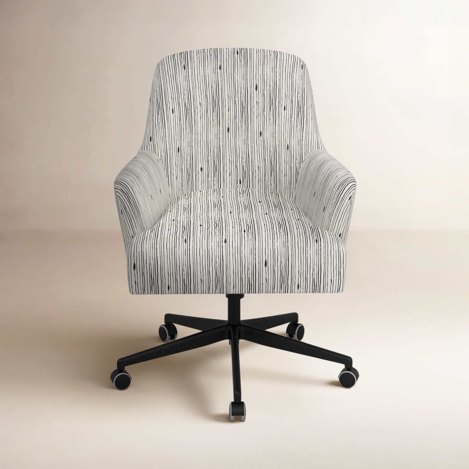 Aatos Adjustable Office Chair, Shibori Stripe Ink