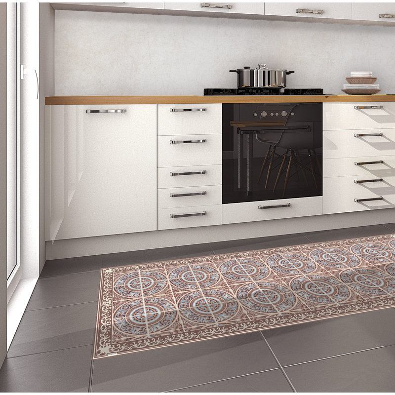 Bynoe Geometric Kitchen Mat, Rectangular 68 x 180cm
