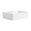 Lavabo vasque rectangulaire contemporain en céramique blanc brillant Roomfitter