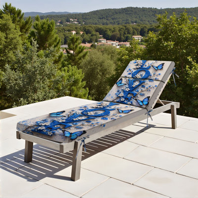  Coussin de patio pour l'extérieur 3 po Blue Love