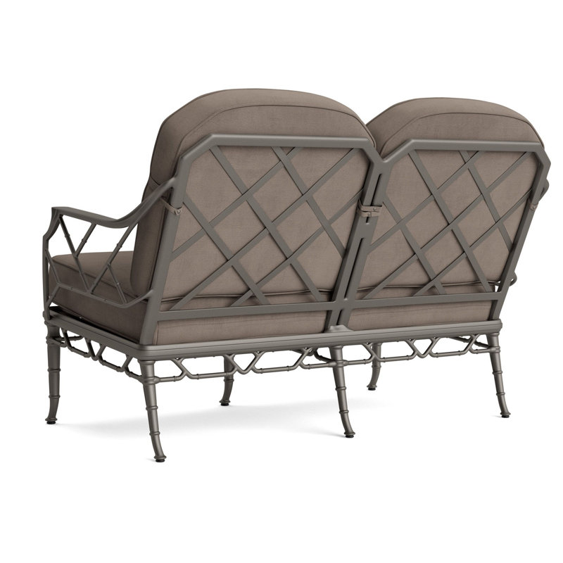 Calcutta Outdoor 2 - Seat Loveseat, Fusion Charcoal, Mica