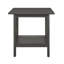 Ensemble de tables d'appoint 3 pièces, style classique, bois, finition gris antique | Idée de cadeau