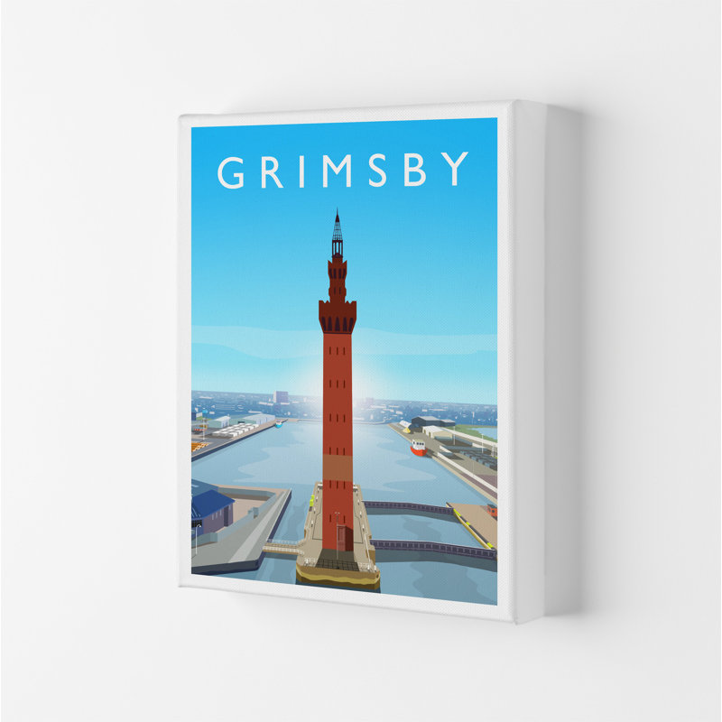 Grimsby Portrait by Richard O'Neill - Print on Canvas, Wrapped Canvas, 50cm H x 40cm W x 4cm D