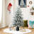 5.5Ft Flocked Full Artificial Christmas Tree Potted