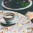 Bungalow Rose Funny Fitted Round Tablecloth White Multicolor-293562243