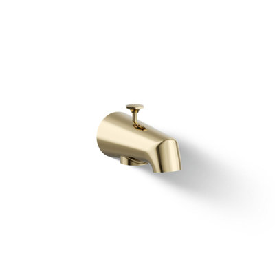 Antique Standard 4-7/8" Diverter Bath Spout with Disc-Shaped Knob