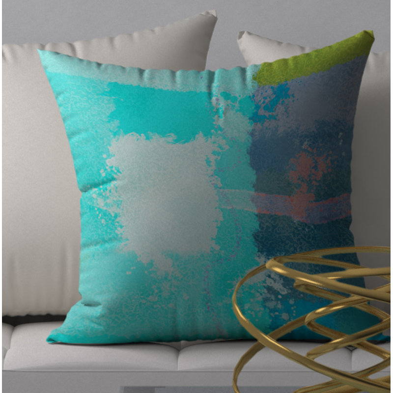 Housse de coussin carrée en forme de « desire Wealth » de jenafir, H 24 po x l 24 po