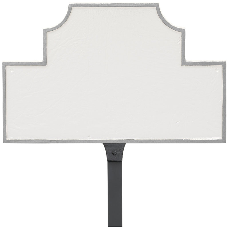 Enseigne d’adresse pour pelouse sur 1 ligne beckford, Chocolat / Argent, Oui