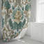 Rideau de douche avec tapis de bain-1993421851