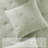 Cotton Muslin Euro Sham Cover With Embroidered Tacking, Textured Quilted Square Pillow Sham-128716023
