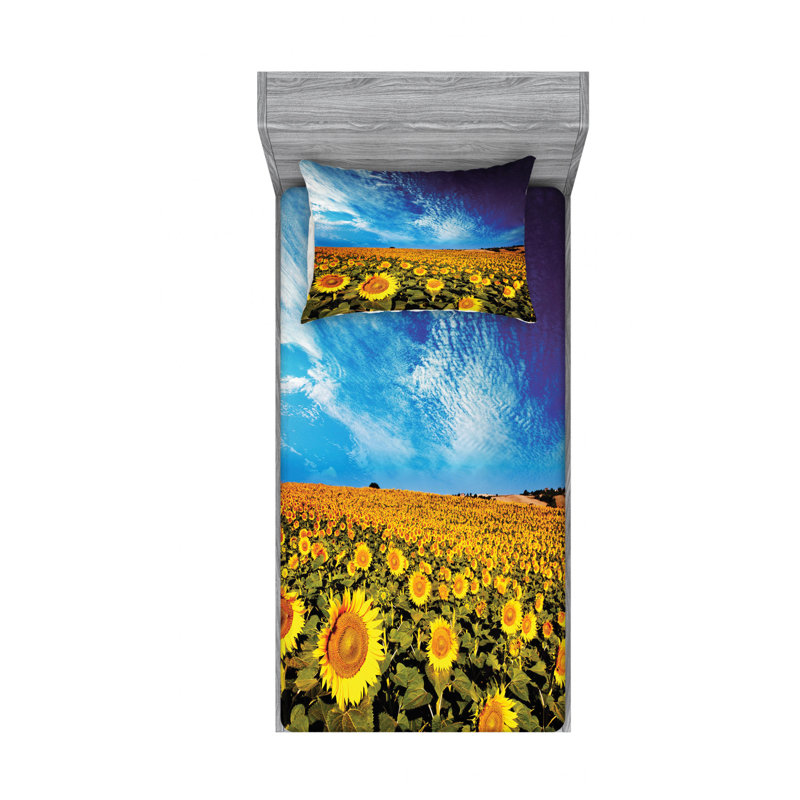 Microfiber Sheet Set, Twin Sheet Set with Fitted Sheet