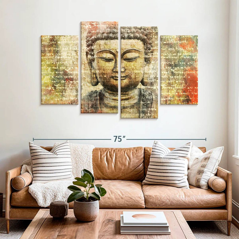 Adella Buddha Enlightenment, 42" H x 68" W