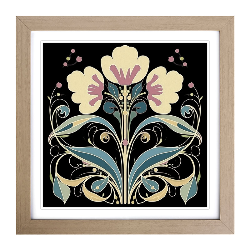 Single Picture Frame Print on Wood, Oak