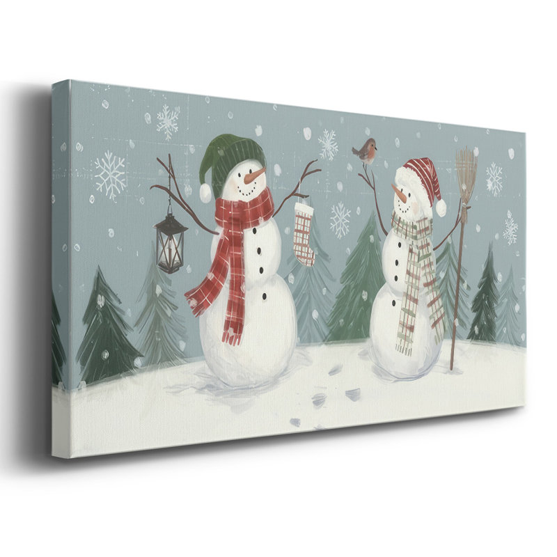«Jolly Snowman Collection D», reproduction sur toile tendue, H 20 po x l 40 po x P 1,5 po