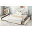 Upholstered Platform Bed With  Trundle And Two Drawers-168816082
