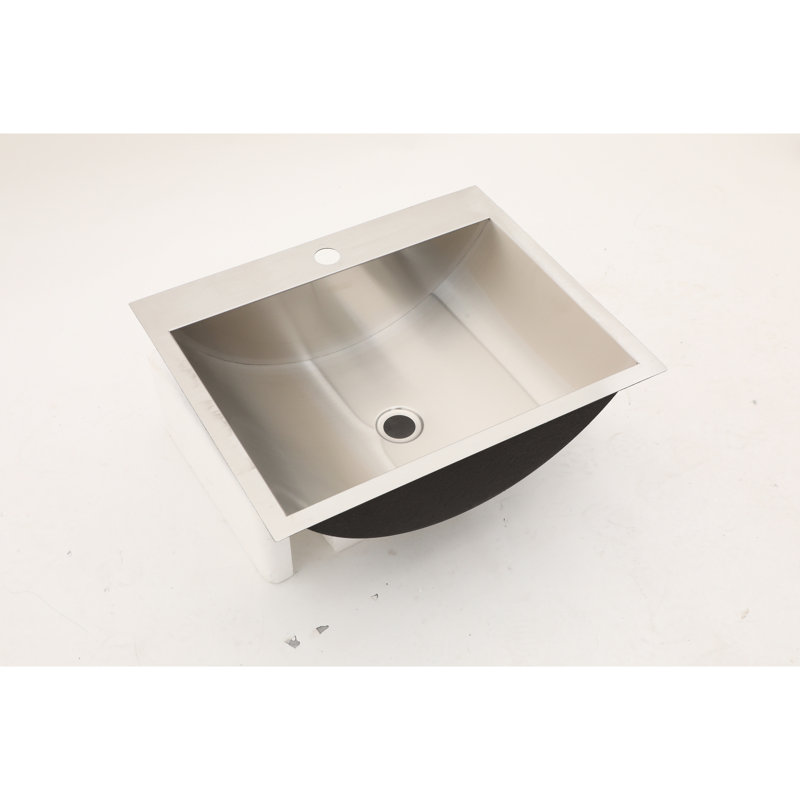 Bathroom Sink 21"X17" In Stainless Steel - Nano Surface Treatment, And Clean 21X17 Inch Vessel Smooth Hygiene Protected