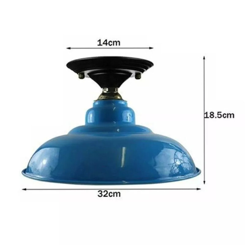 Wilken Semi Flush Mount, Blue