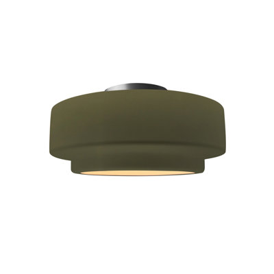Dottie Ceramic LED Semi Flush Mount