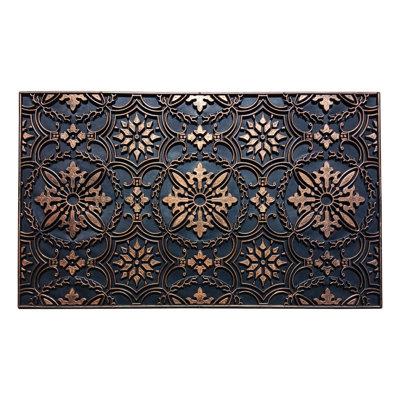 Paillasson en caoutchouc floral floral 18 pi x 30 po