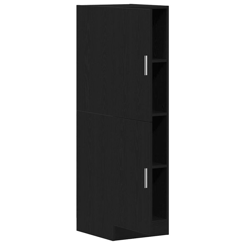 Kitchen Cabinet 38X41.5X131.5 Cm Engineered Wood, Black