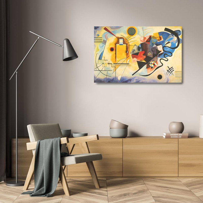 Jaune Rouge Bleu 1925, H 15 po x l 24 po