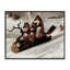 Renards qui traînent sur une bûche, estampe numérique, design par Arlington Prints-937653630-937653631