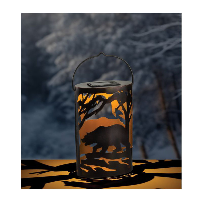 Shadow Solar Lantern Oval - Bear
