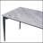 Glossy Rock Table With Black Legs,Sintered Stone Dining Table,Family Dining Table For 6-8 People