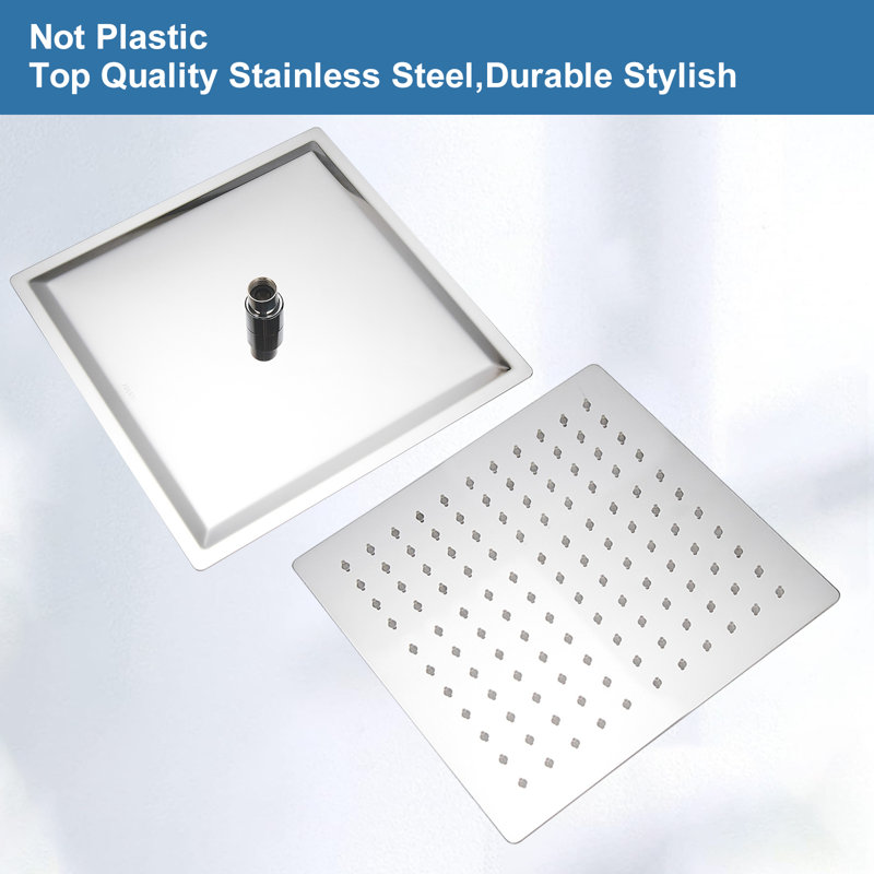 Rain Rain Shower Head 2.5 GPM GPM, Polished Chrome