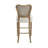 2Pcs Barstools Fabric Upholstered Dining Bar Stool Chairs