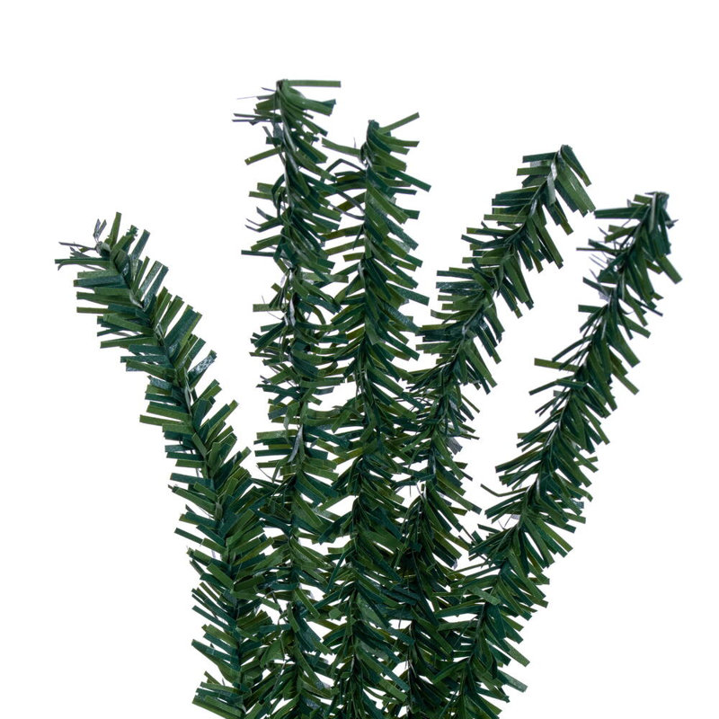 32" Mini Pine Tree 383 Tips Wood Base