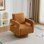 Fauteuil d'appoint pivotant l 29,13 po carré, avec dossier ouvert, rotation à 360 degrés, avec coussin de dossier amovible-237729833